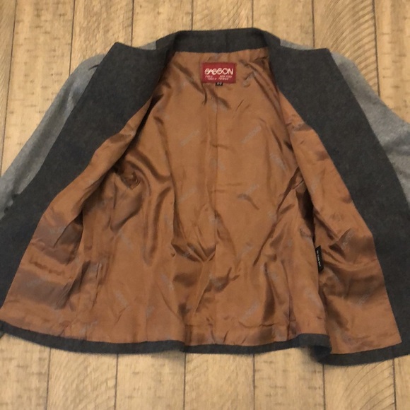 Sasson Vintage 80’s wool blend cropped blazer 8/9 gray - Picture 7 of 10